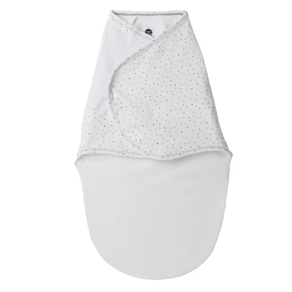 Nested Bean Zen 100% Cotton Swaddle Wrap Classic 0-6M - Stardust Gray