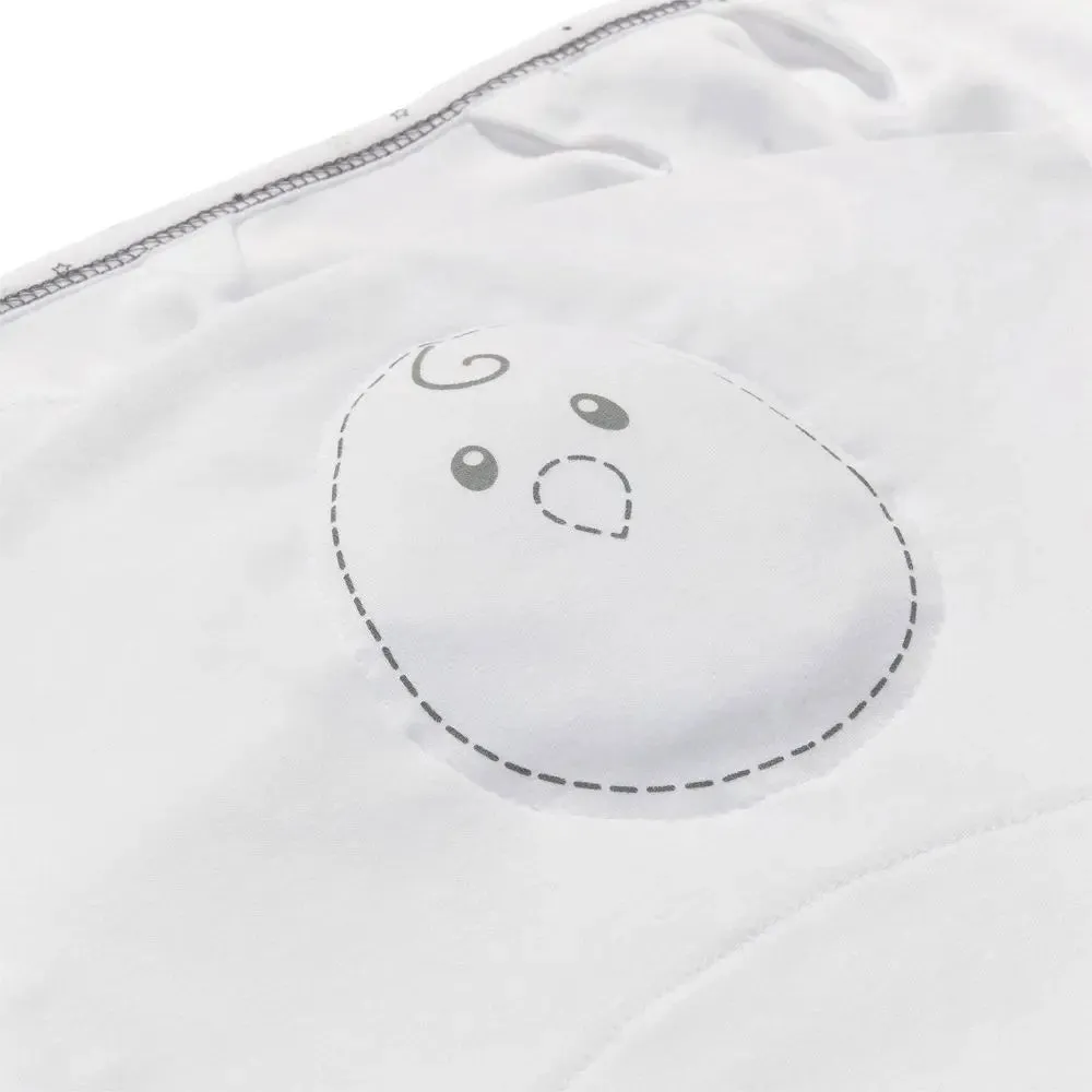 Nested Bean Zen 100% Cotton Swaddle Wrap Classic 0-6M - Stardust Gray