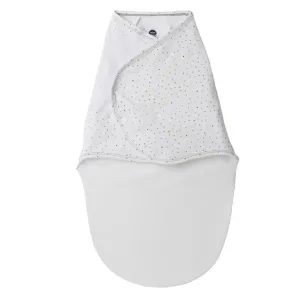 Nested Bean Zen 100% Cotton Swaddle Wrap Classic 0-6M - Stardust Gray