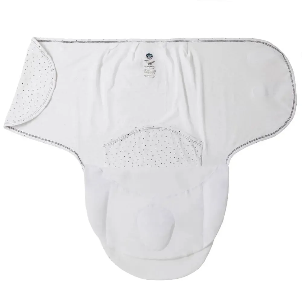 Nested Bean Zen 100% Cotton Swaddle Wrap Classic 0-6M - Stardust Gray
