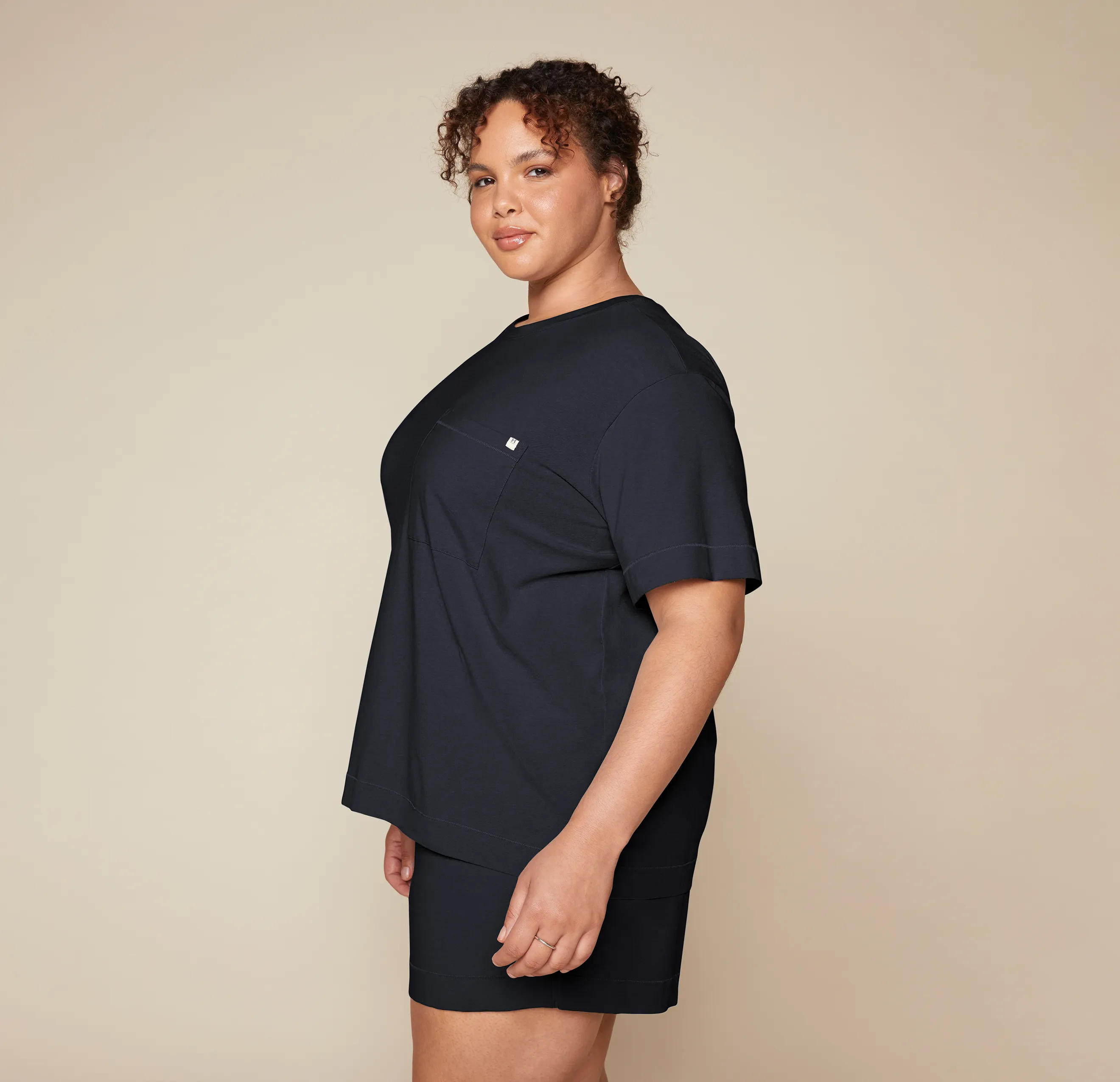 Perfect Pima Pajama T-Shirt - Black