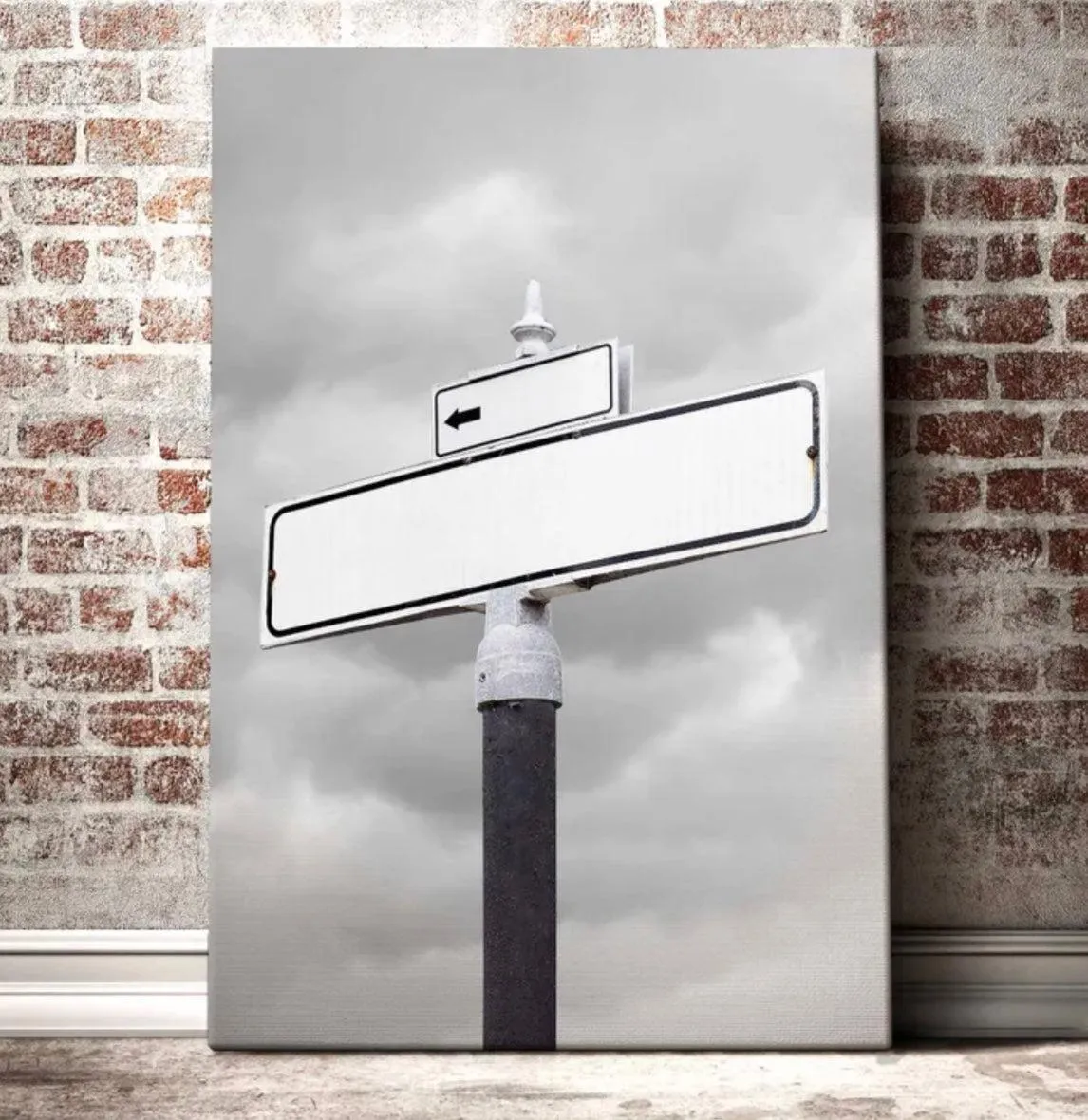 Personalized Kids Birth Date   Name Street Sign Canvas Wall Art