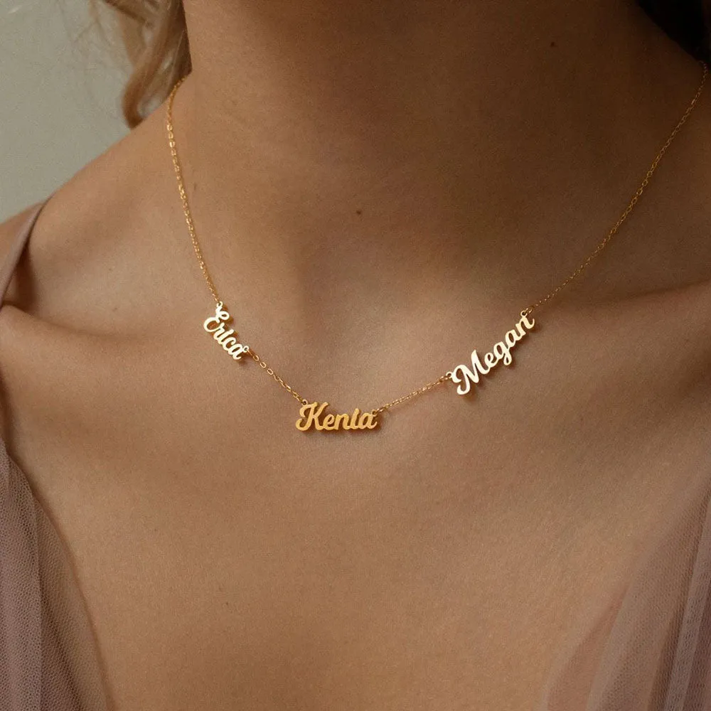 Personalized Multi Name Necklace