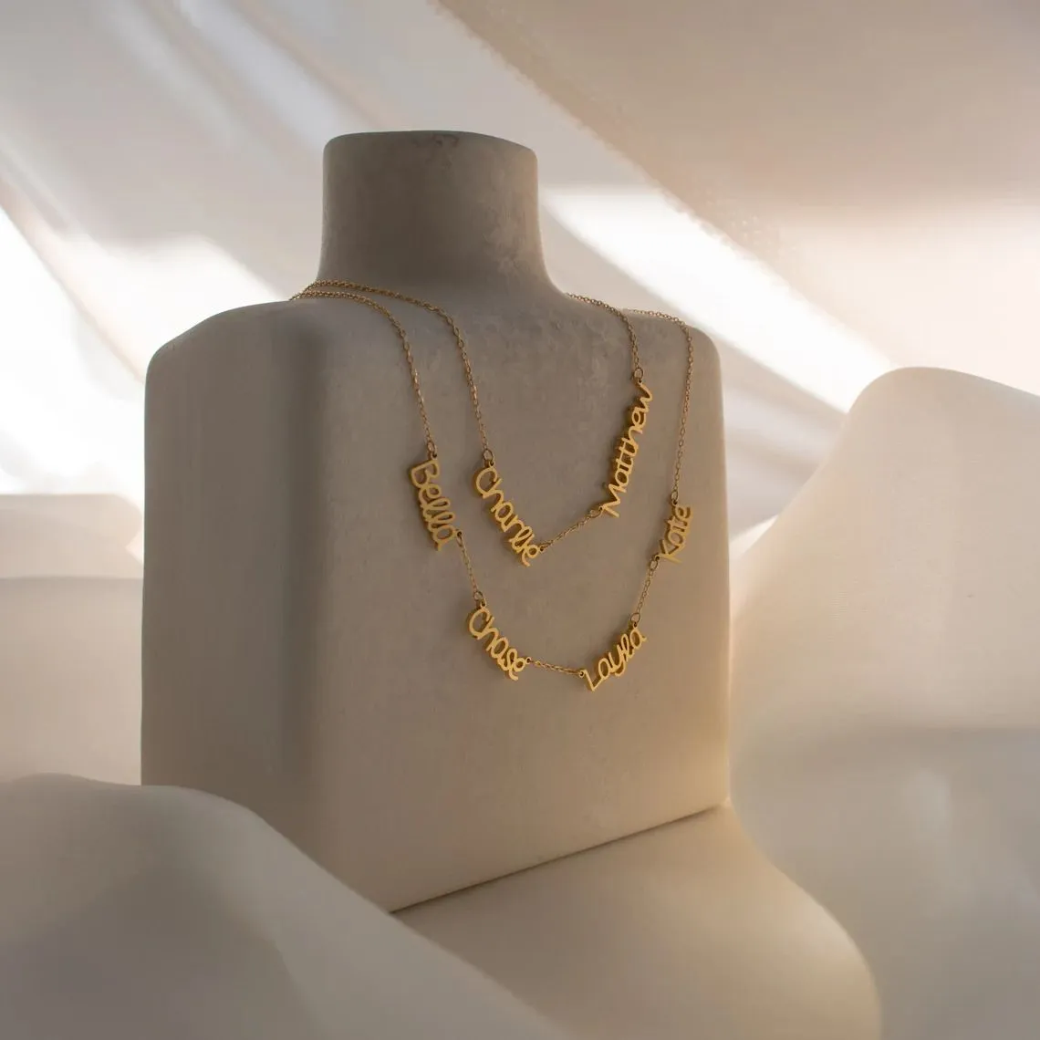 Personalized Multi Name Necklace
