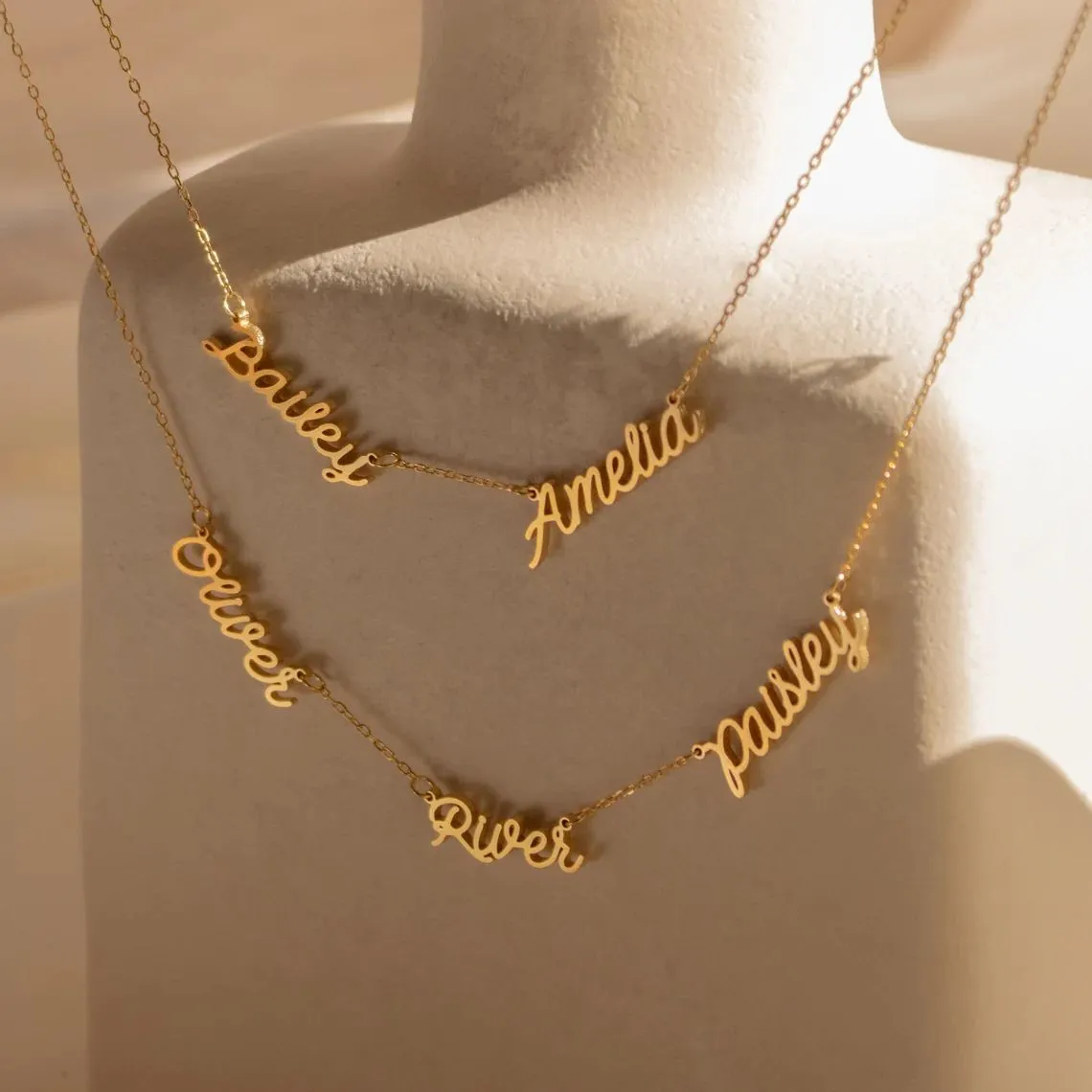 Personalized Multi Name Necklace