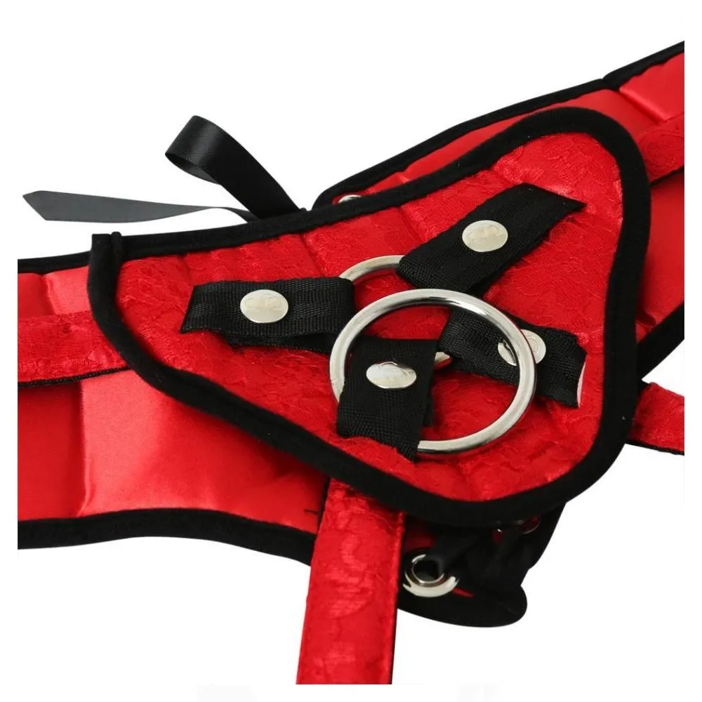 Plus Size Red Corsette Harness