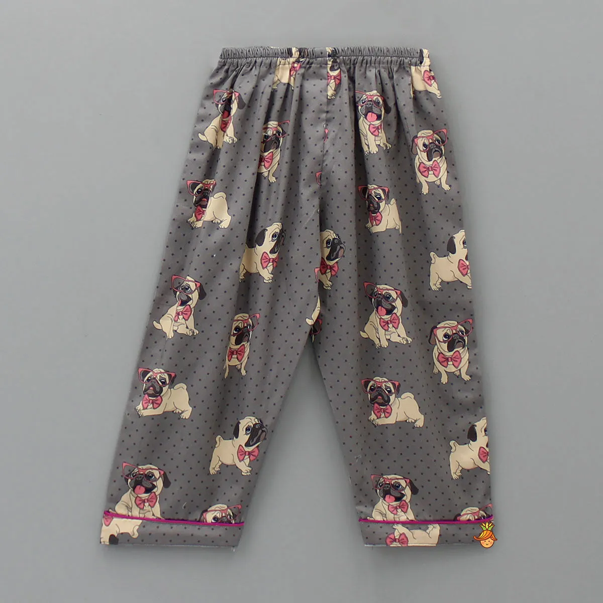 Pre Order: Cute Pug Printed Sleepwear