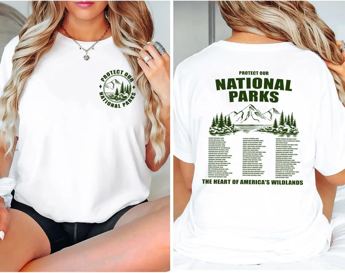 Protect Our National Parks Shirt, Mountain Shirts for Women, Hiking T-Shirt, Nature Lover, National Park T Shirts