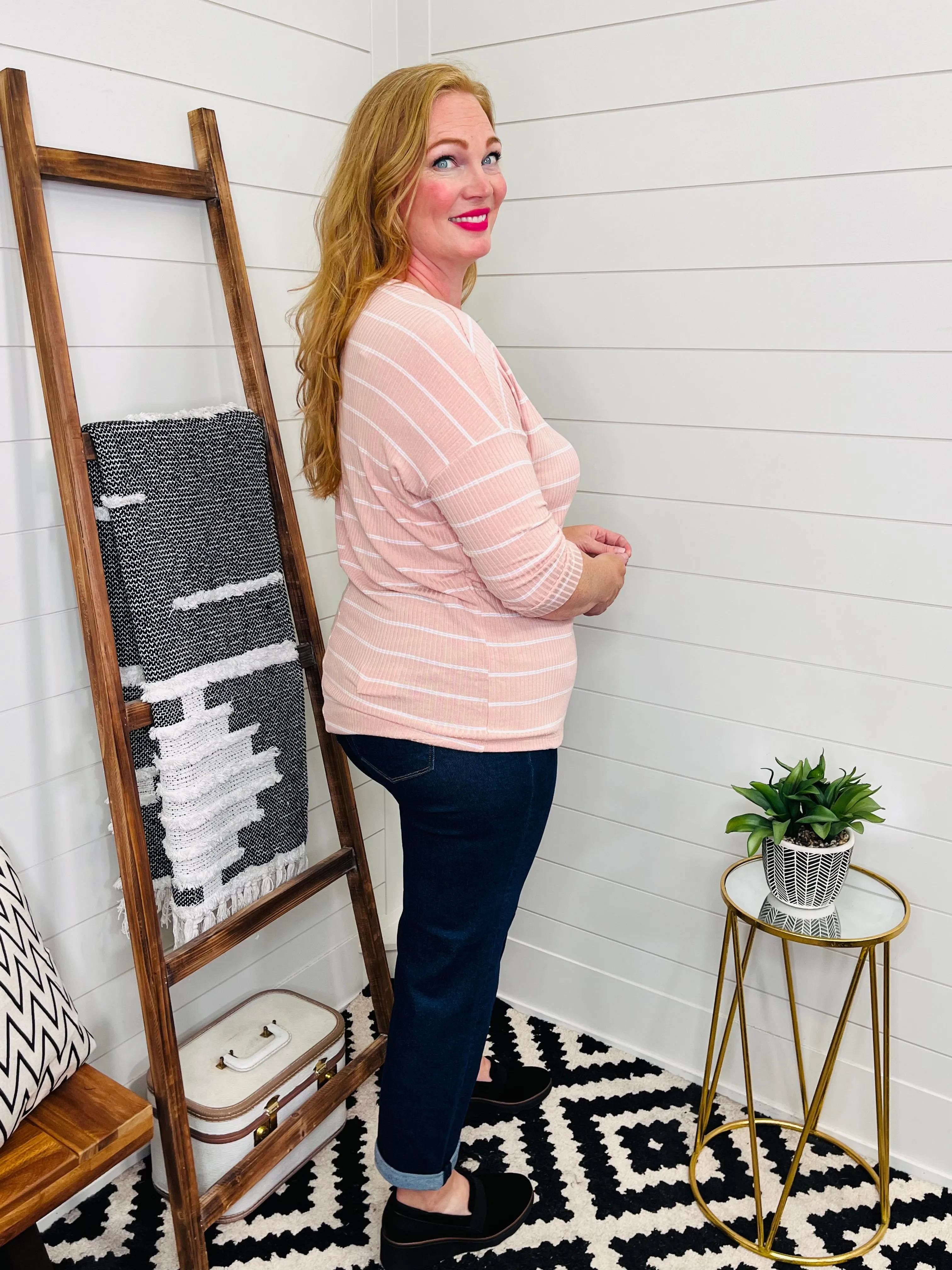 Riley Ribbed Tunic Top : 2 Colors