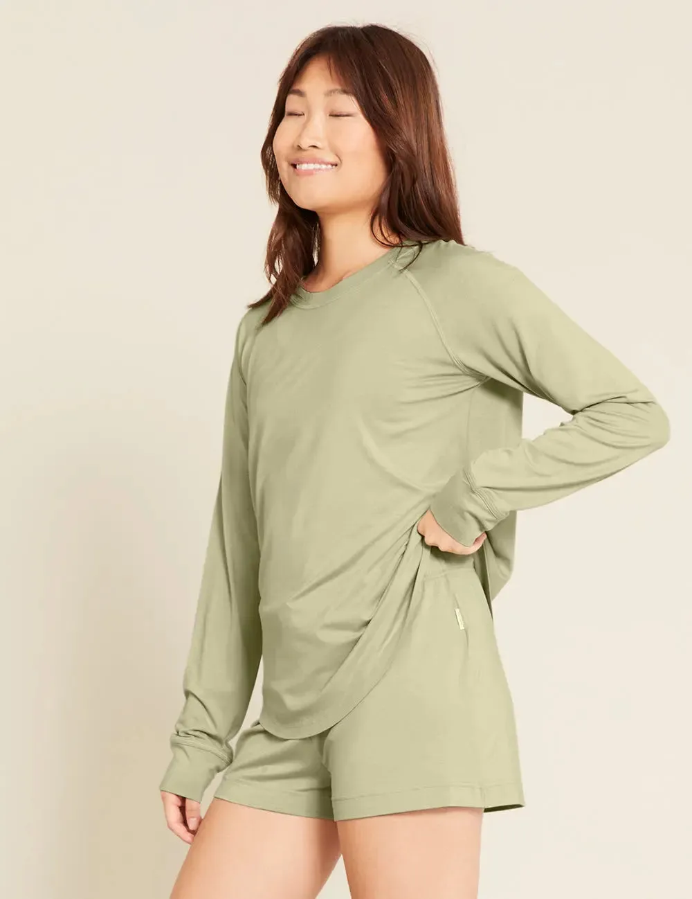 Sage Goodnight Women's Bamboo Raglan Sleep Top