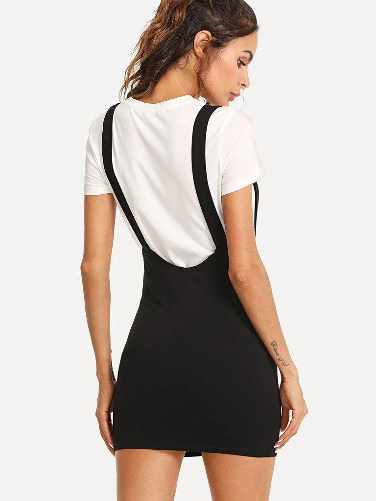 Slim Fit Pinafore Skirt