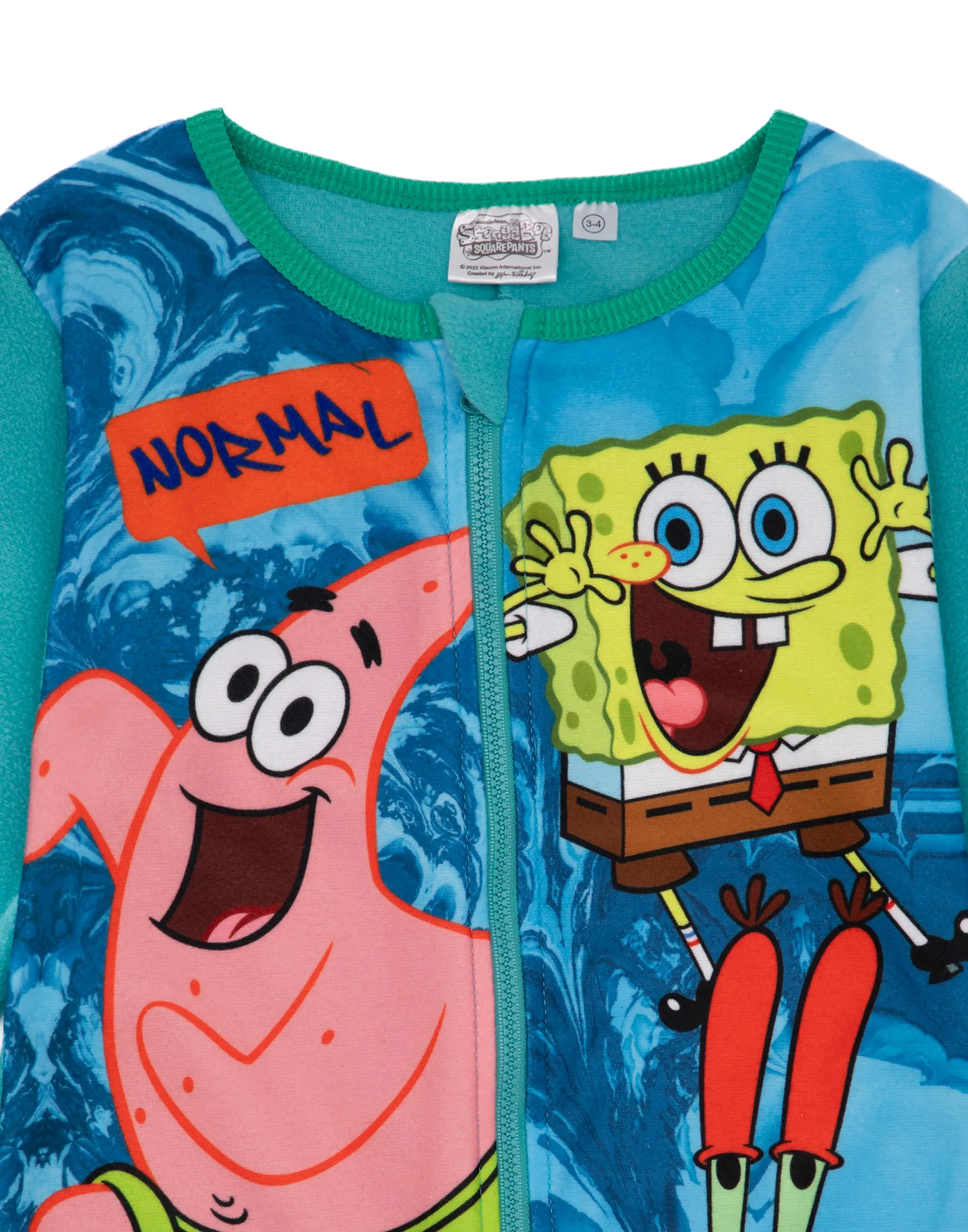 SpongeBob SquarePants Boys Blue Onesie