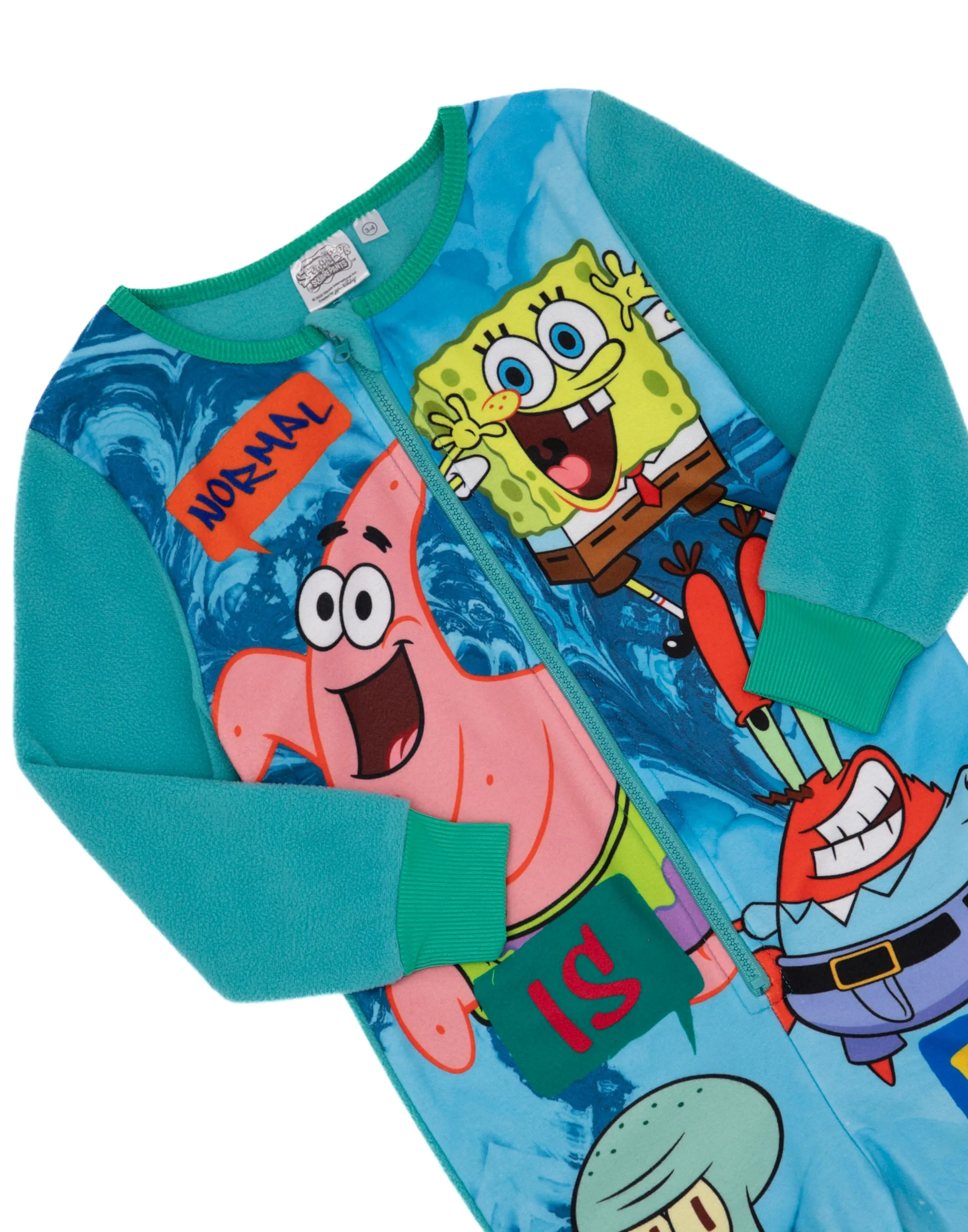 SpongeBob SquarePants Boys Blue Onesie