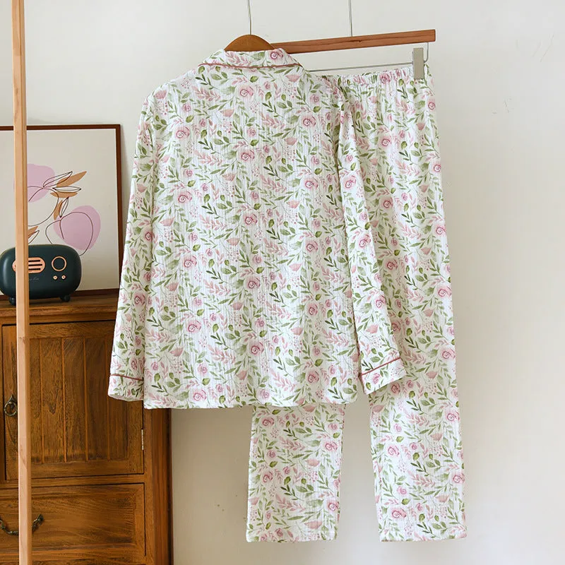 Summer Loungewear Thin Cotton Plus Size Suit Women