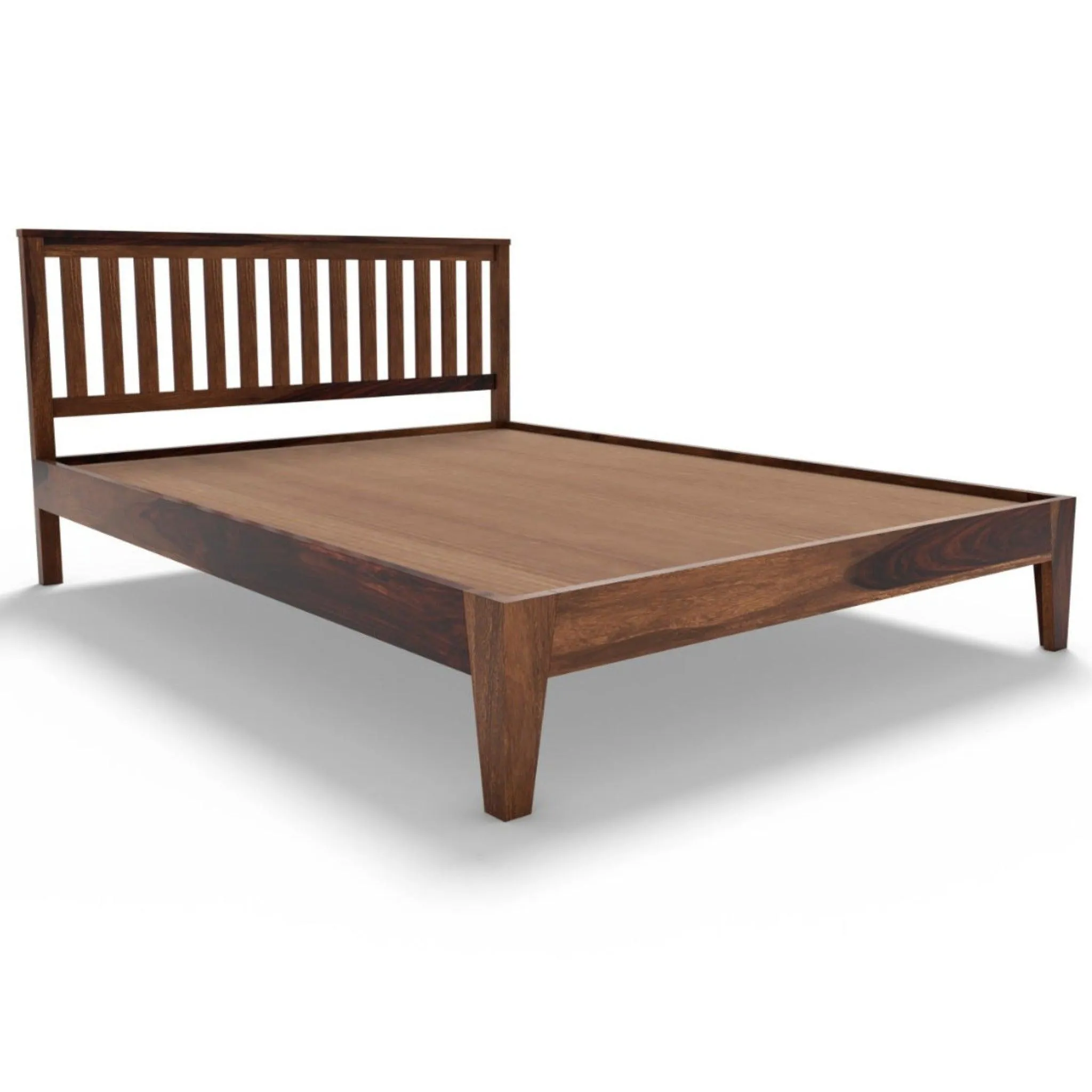 SUPAN BED KING  Sheesham Wood (Honey Finish)
