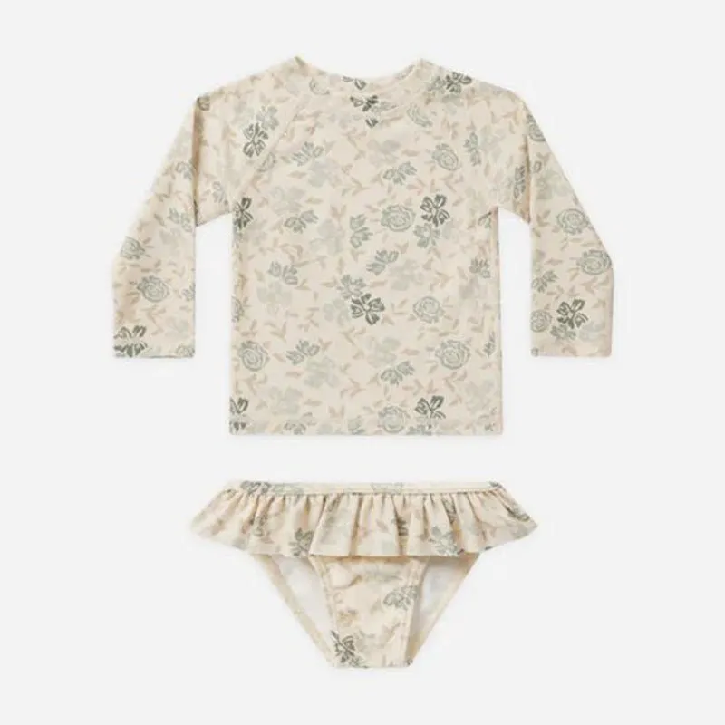 Toddler/Kid Girl's Two-Piece Floral Swimsuit (3 Designs)