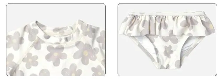 Toddler/Kid Girl's Two-Piece Floral Swimsuit (3 Designs)
