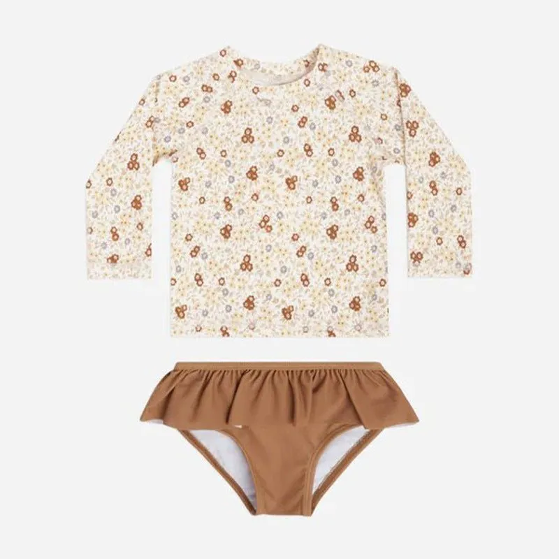 Toddler/Kid Girl's Two-Piece Floral Swimsuit (3 Designs)