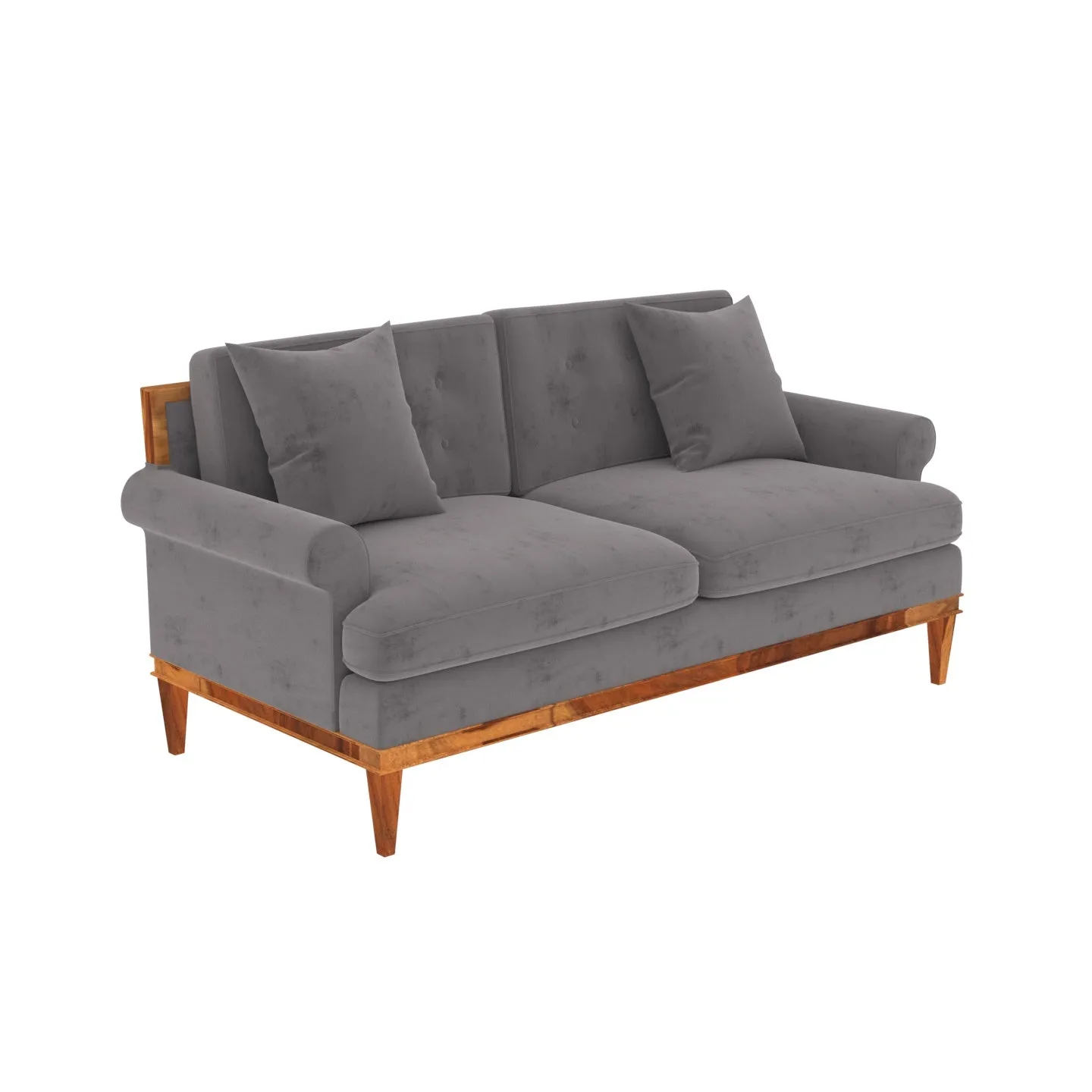 Ultra Glance Gray Shaded Premium 2 Seater Sofa