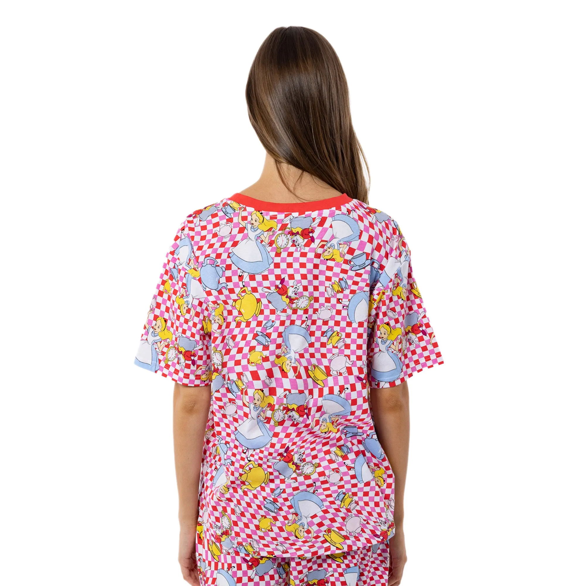 Women's Alice In Wonderland Short Sleeve Sleep Tee