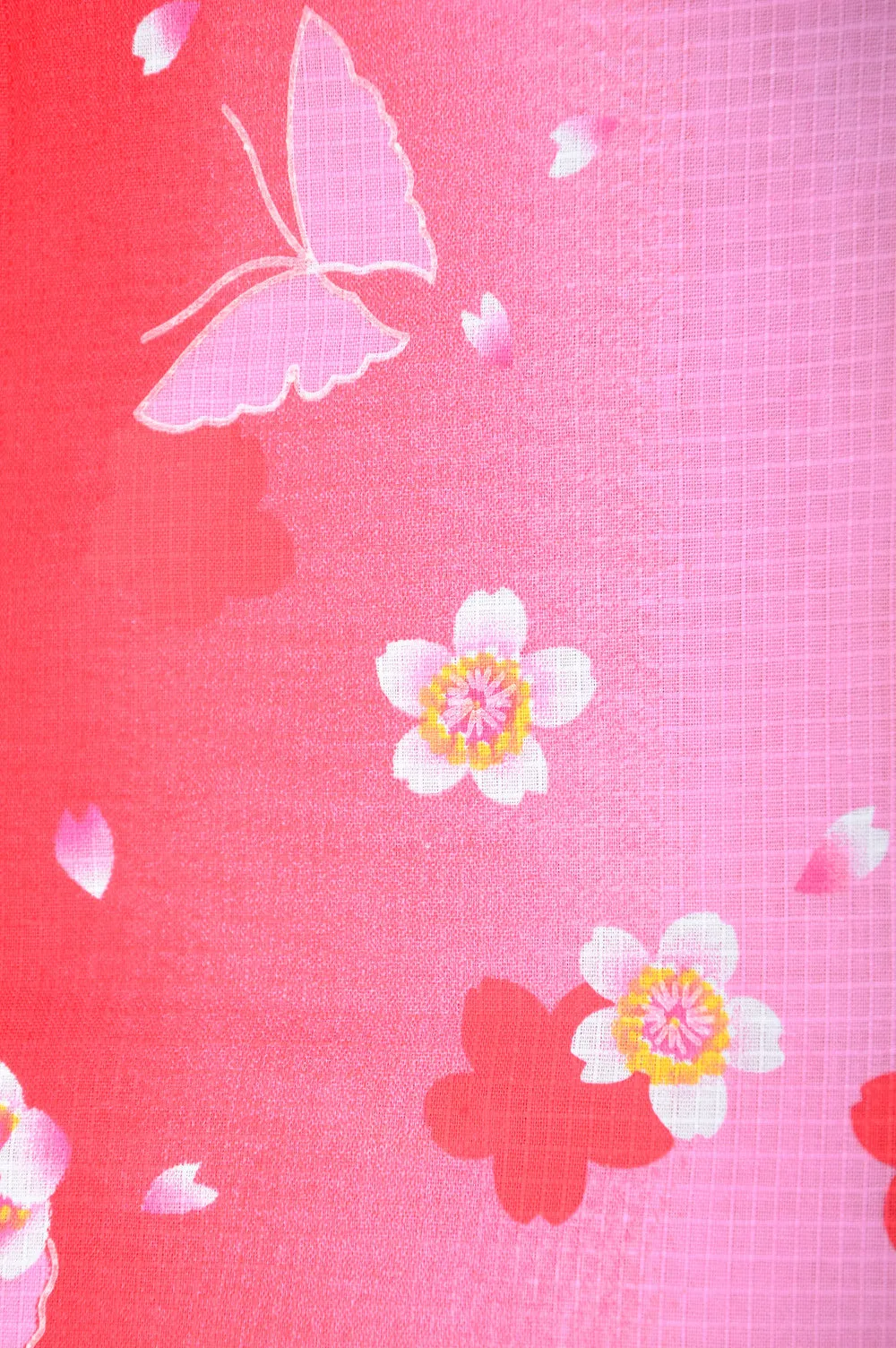 Yukata for indoor use / sakura&butterfly  :EM007-Red